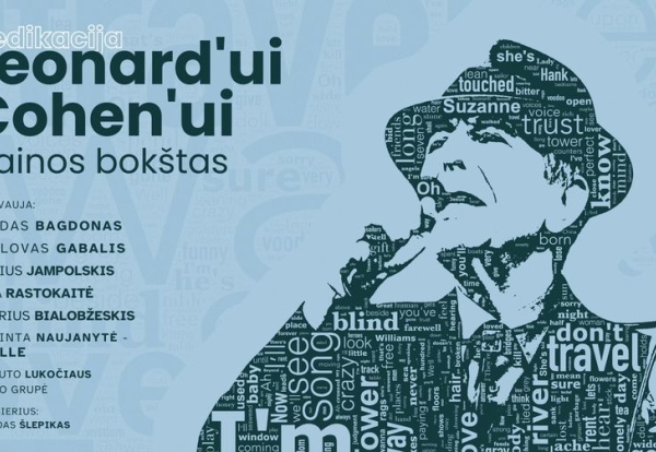 Dedikacija Leonard‘ui Cohen‘ui – DAINOS BOKŠTAS