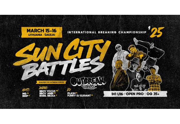 Sun City Battles ’25 | PAGRINDINIS RENGINYS | atrankos į OUTBREAK EUROPE