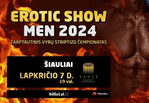 EROTICshowMEN 2024. Tarptautinis vyrų striptizo čempionatas